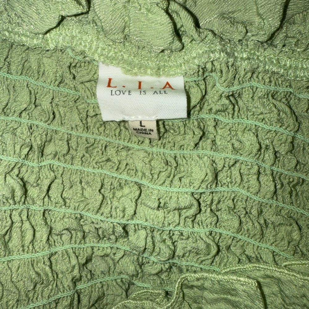 Like Green Ruffle Long Sleeve - Picture 4 of 8